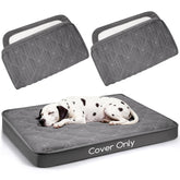 Greatbond dog bed cover elastic band secures a snug fit during active pets.