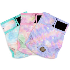 Grecle dog diapers five size chart for precise comfy fit