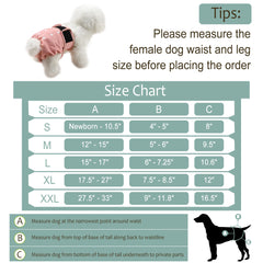 Grecle five-sizes chart helps choose the best fit for various breeds.