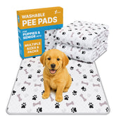 GREEN LIFESTYLE washable pee pad with waterproof anti-slip backing for training and floors.