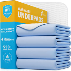 GREEN LIFESTYLE washable underpads provide full coverage to protect mattresses.