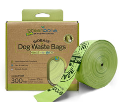 Greenbone BioBase pull-and-go poop bags roll dispenser image showing easy access