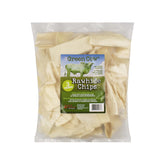 GreenCow Rawhide Chips bag front showing bulk packaging for long-lasting chews