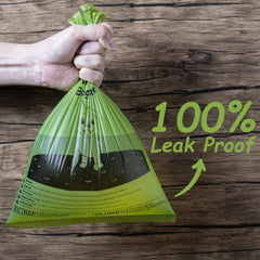 GREENER WALKER bag size 13x9 inches suitable for various dogs and dispensers.