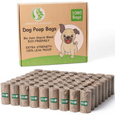 GREENER WALKER poop bag roll close-up showing leak-proof thick design for clean pickup