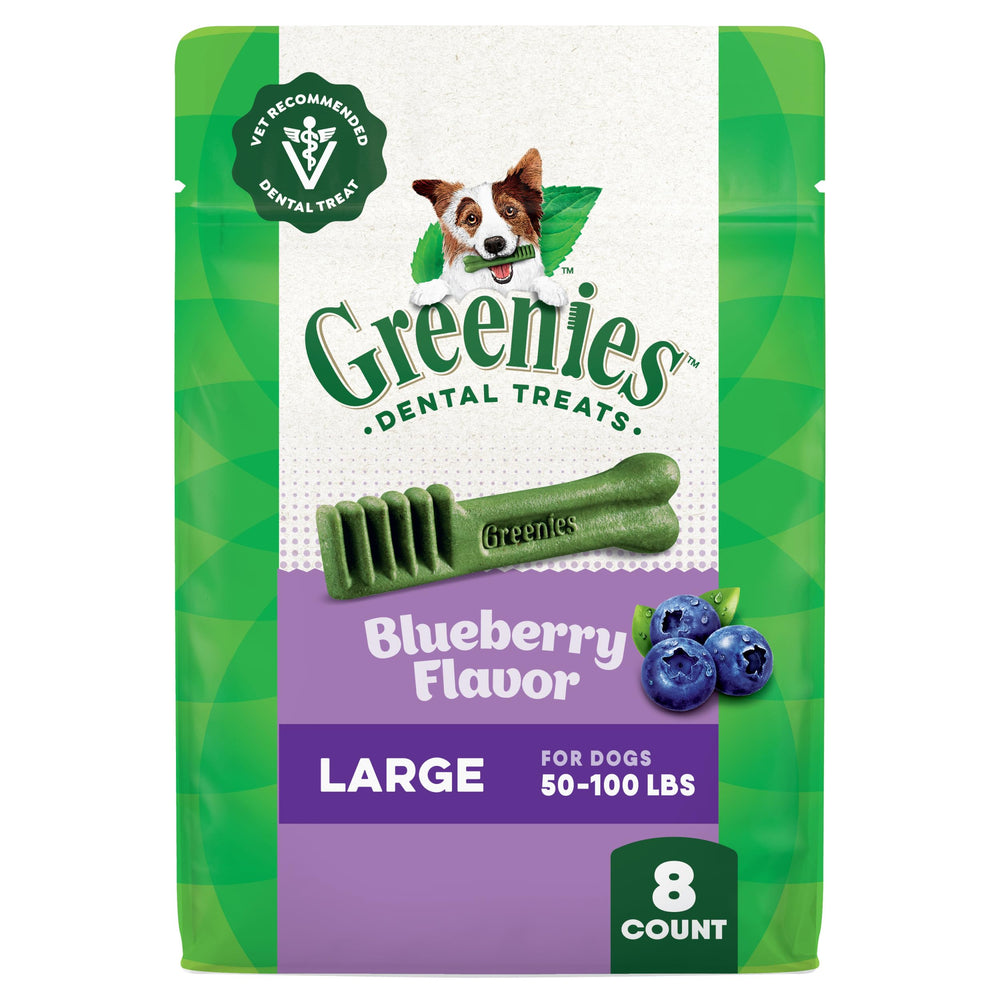 Greenies blueberry dental treats pack 12oz for daily dental care and fresh breath