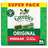 Greenies Original Dental Treats pack front view highlighting at-home dental care