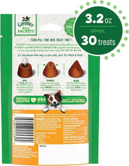 Greenies Pill Pockets chicken flavor masks taste and smell of meds in dogs.