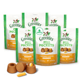 Greenies Pill Pockets dog treats front-pack shows chicken flavor for easy dosing