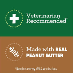 Greenies Pill Pockets easy-pinch usage illustrates quick medication without mess.