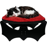 GreenPetopia Gothic Cat Bed front view shows elevated lounging for views and furniture protection.