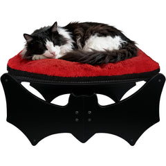 GreenPetopia Gothic Cat Bed front view shows elevated lounging for views and furniture protection.