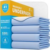 GREEN LIFESTYLE washable underpads folded for compact storage and quick setup