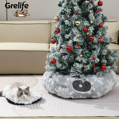 Grelife Cat Tunnel Bed 2in1 design highlights play and nap versatility for indoor cats.