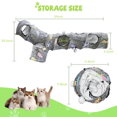 GRETMIX cat tunnel soft plush material boosts pet comfort during naps.