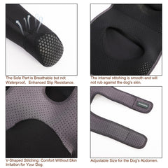 Grettytling dog socks with secure-fit design keeping coverage during active play.