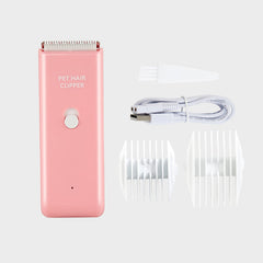 Grimgrow low-noise pet clipper reduces stress during grooming sessions.