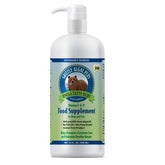 Grizzly Algal Plus Omega 3-6-9 bottle label highlights fish-free formula for pets