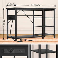 GRLEAF aquarium stand built-in outlets image demonstrates centralized power for filters and lights.