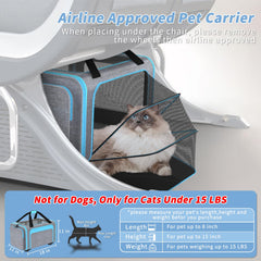 Grolomge pet carrier wheels detached illustrates compact storage and easy packing in luggage.