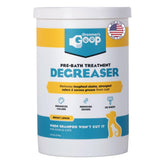 Groomer's GOOP pre-bath degreaser bottle being poured for deep grease removal