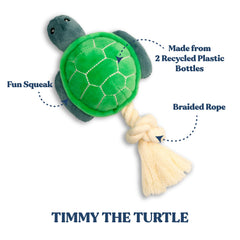 GRRREEN Timmy Turtle close-up reveals reinforced stitching for durability