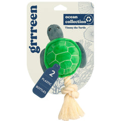 GRRREEN Timmy the Turtle plush toy with eco-friendly design for long-lasting play