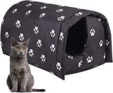 GTDSAOZG cat house outer winter keeps cats warm and sheltered from cold