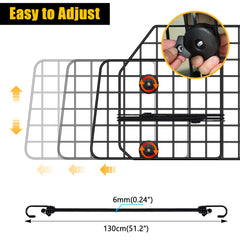 Gtongoko cargo-area barrier keeps pets in back for safer drives.