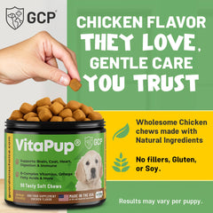 Guardian's Choice VitaPup chicken-flavor chews appealing to picky puppies.