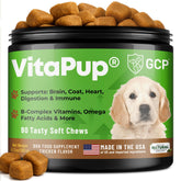 Guardian's Choice VitaPup jar closeup for daily puppy growth support.