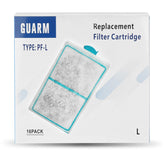 Guarm 16-pack cartridge outer-layer cotton filtration improves debris capture and water clarity