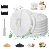 Guarm filtro gato 11 piezas compatible 2-5l, mejora la calidad del agua para la fuente de mascotas.
