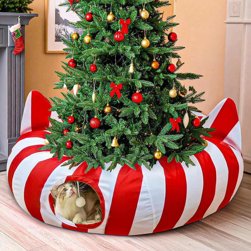 GUDELAK Cat Tunnel Bed Donut provides a cozy nap area and play space.