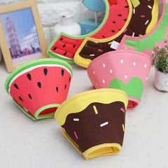 Gudududu Soft Dog Cone Strawberry L adjustable fit enables precise sizing.