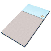 GuineaDad original cage liner in blue fleece with burrowing pocket keeps dry and comfortable.