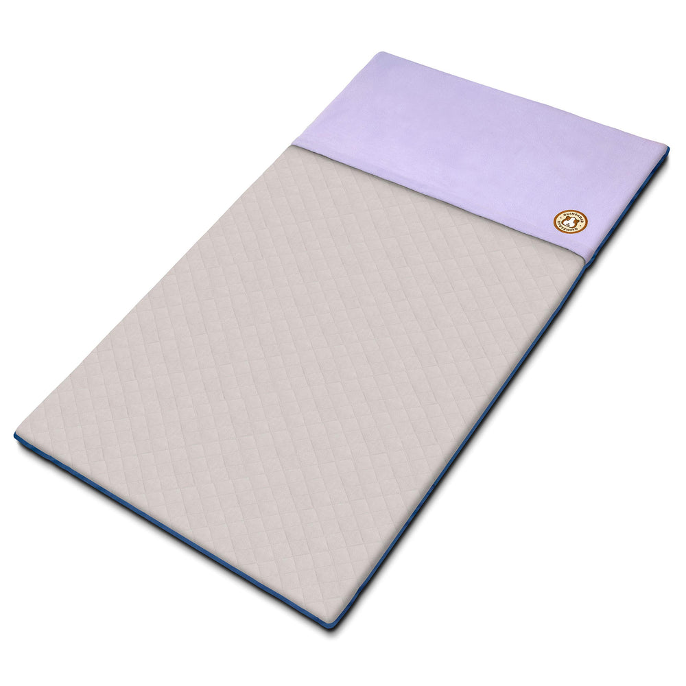 GuineaDad original reusable cage liner with purple fleece burrow pocket supports cozy, dry habitats.