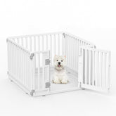GumiSeao pet playpen assembly view shows quick indoor setup.