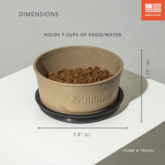 GUNNER dog bowl uses food-grade materials for safe, rust-free meals.