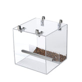 GURECOD automatic bird feeder no-mess design reduces seed spills during feeding