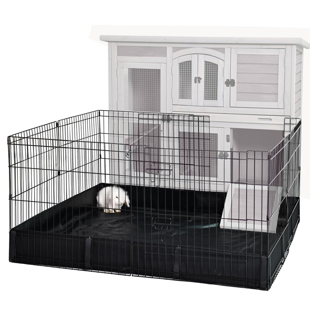 GUTINNEEN rabbit playpen 16ft square area for spacious indoor exercise