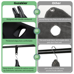 Guzekier pet comb with rounded ends for gentle detangling
