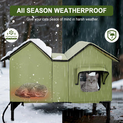 GUZROK elevated metal base keeps the floor dry and away from cold ground