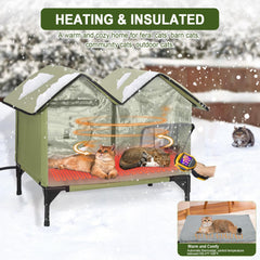 GUZROK full-floor heated pad demonstrates all-around warmth for a cozy outdoor retreat.