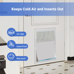GVBLKGX pvc-free BPA-free material close-up highlights safe pet door use
