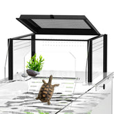 GYACS upgraded turtle basking platform wide view showing spacious basking space for large tanks