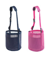 Gydoty horse feed bag with heavy-duty mesh containing grain while reducing waste