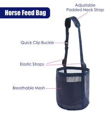 Gydoty nose pad on horse muzzle for comfortable feeding sessions