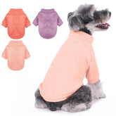 GYALAPERI dog sweater rose side view delivers cozy warmth for small dogs.