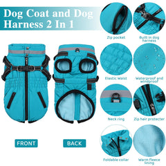 Gyuzh dog coat warm padded lining providing cozy warmth on cold days.